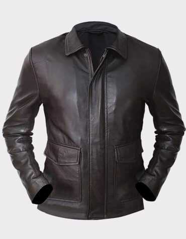 Harrison Indiana Ford Jones Brown Vintage Style Leather Jacket