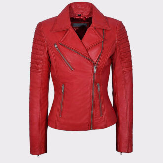 Ladies Real Leather Jacket Stylish Fashion Designer
