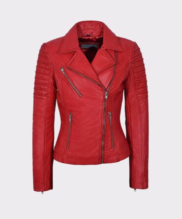 Ladies Real Leather Jacket Stylish Fashion Designer