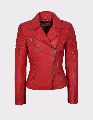 Ladies Real Leather Jacket Stylish Fashion Designer