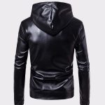 Men Leather Jacket Autumn & Winter Biker Motorcycle Zipper Outwear Warm Coat