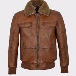 Men's Air Force Fur Collar Bomber Jacket - Military-Inspired Style with Luxurious Comfort