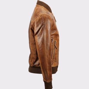 Men's Bomber Lambskin Leather Jacket