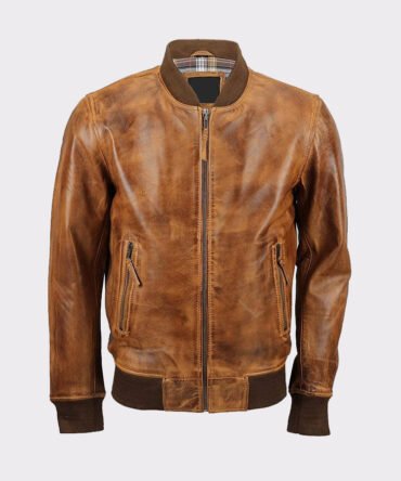 Men's Bomber Lambskin Leather Jacket