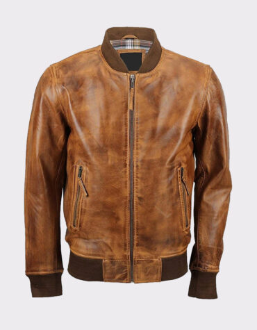 Men's Bomber Lambskin Leather Jacket