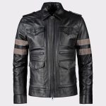 Resident Evil Black Genuine Cow Hide Leather Jacket