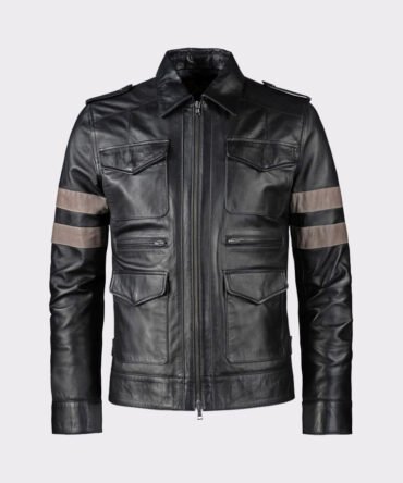 Resident Evil Black Genuine Cow Hide Leather Jacket