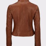 Womens Leather Jackets Motorcycle Biker Bomber Real Leather Jackets
