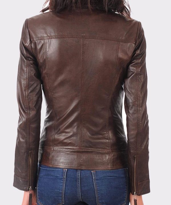 Women's Real leather lambskin bomber jacket for biker