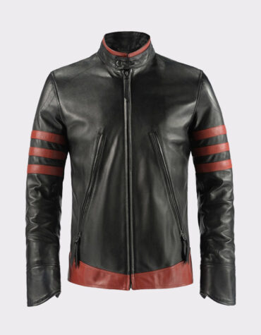 Genuine Black leather motorcycle jacket