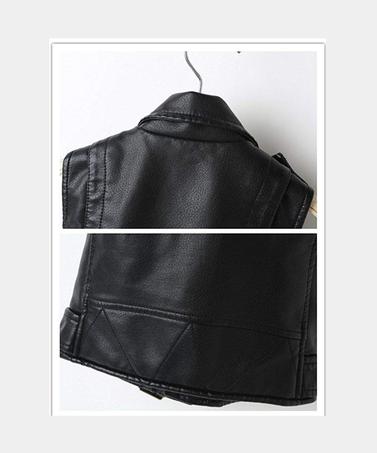 Real leather-Motorcycle-Dress-Casual-Boys-Joker-Vest