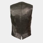 Leather Women's Classic Snap Front Vest