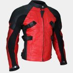 Men's Deadpool Wade Wilson Motorcycle Ryan Reynolds Leather Jacket