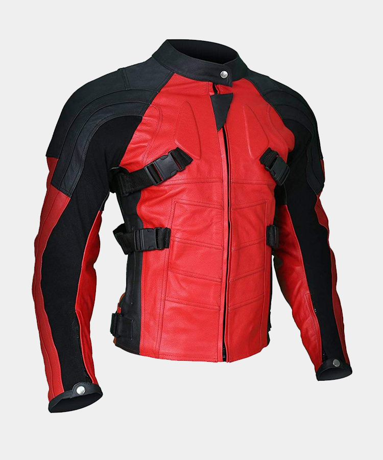 BillzDen Men’s Deadpool Fashion Leather Jacket