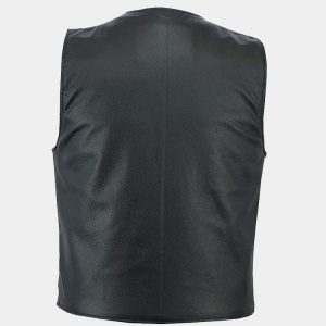 Men's Motorbike Club Style Classic Genuine Leather Vest