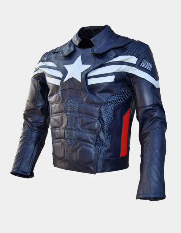 Men's Motorcycle Captain Winter Soldier Leather Jacket