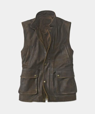 Men's Munitions Leather Vest