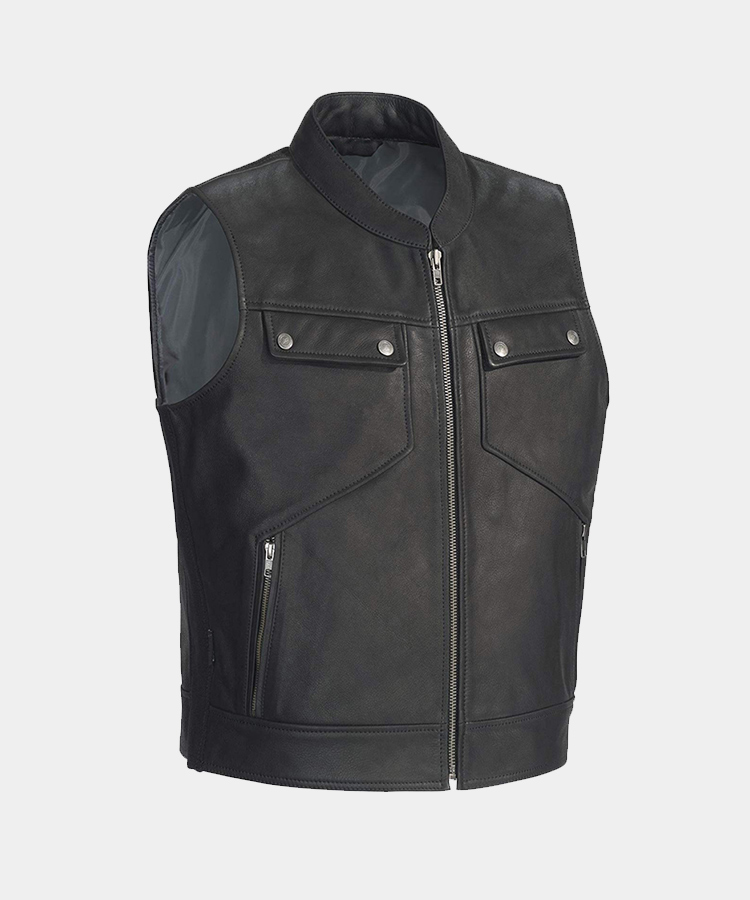 Men's Nomad Leather Vest Best Sale Online Shopping