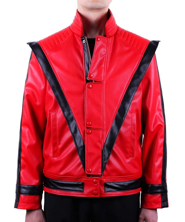 Michael Jackson Costume Thriller Leather Jacket Adult-Child