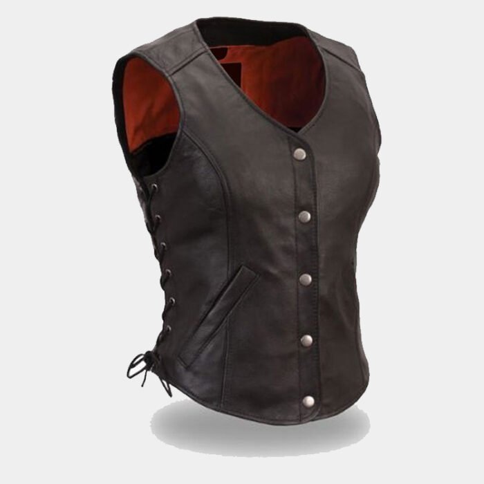 BIKER CLASSIC WOMEN LEATHER VEST