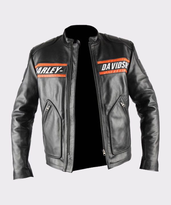 Bill Goldberg Wwe Harley Davidson Classic Motorcycle Leather Jacket