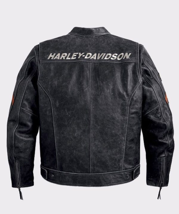 Harley Davidson Black Boxford Leather Jacket