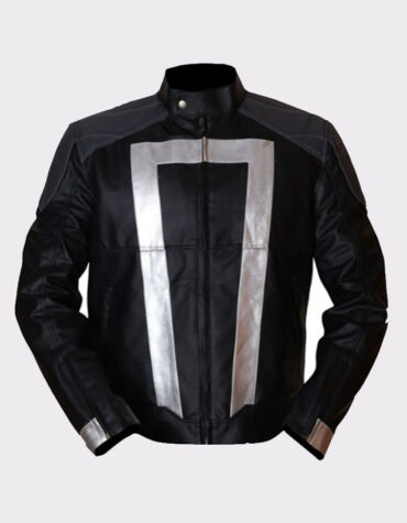 Agents Of Shield Gabriel Luna Ghost Rider Black & Grey Leather Jacket
