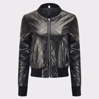 New design Leather Bomber Jacket For Women