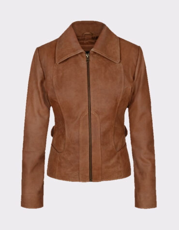 Brown Leather Jacket For Women