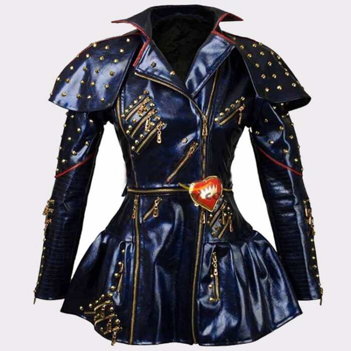 Blue Fashion Women's Leather Jacket