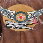 Ladies Flight Captain Marvel Brie Larson Genuine Cowhide Bomber Jacket 3