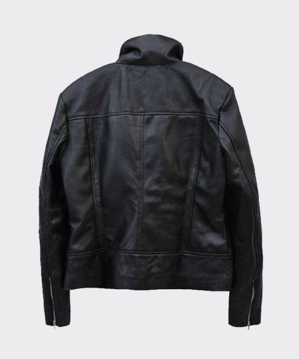 Ladies Ming-na Wen Agents Of Shield Black Leather Jacket Back