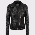 Ladies Sarah Connor Terminator Genisys Leather Fashion Biker Jacket