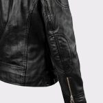 Ladies Sarah Connor Terminator Genisys Leather Fashion Biker Jacket3