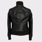 Ladies The Flash Kelly Frye Faux leather Black Jacket Back