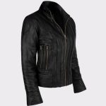 Megan Fox Celebrity Transformers 2 Leather Fashion Jacket Back