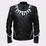 Men Stylish Black Panther High Quality Leather Jacket