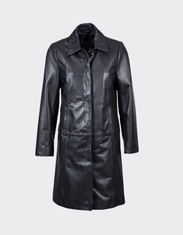 Women Stylish Belle Elegant Leather Coat