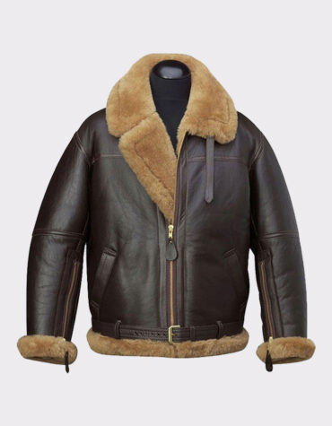 Mens Aviator Raf B3 Top Quality Leather Bomber Flying Jacket