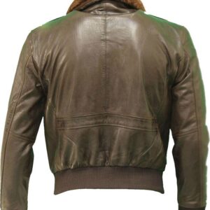 American Style A2 Flying Pilot Leather Bomber Jacket