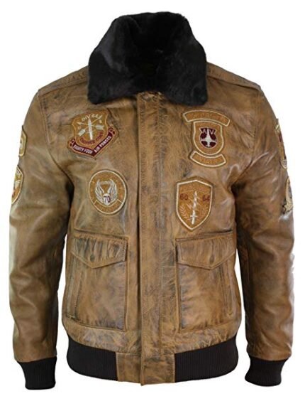 bomber jacket with fur