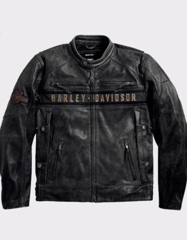 Harley-Davidson Men's Passing Link Triple Vent Leather Jacket