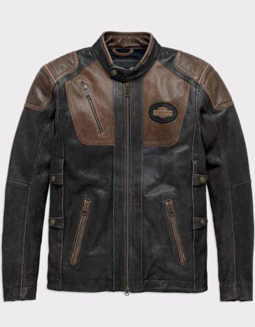 Harley-Davidson Men's Triple Vent System Trostel Leather Jacket