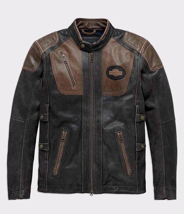 Harley-Davidson Men's Triple Vent System Trostel Leather Jacket
