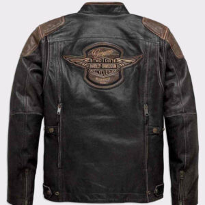 Harley-Davidson Men's Triple Vent System Trostel Leather Jacket