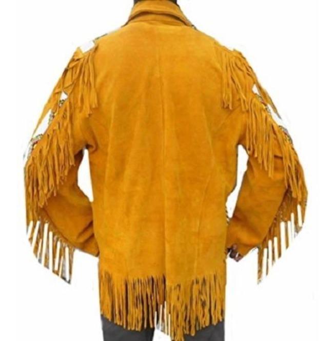 Shop Chic Tan Suede Leather Jacket with Fringes | Free Shipping Included