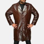 Rum Gum Brown Leather Coat - Distinctive Men's Outerwear