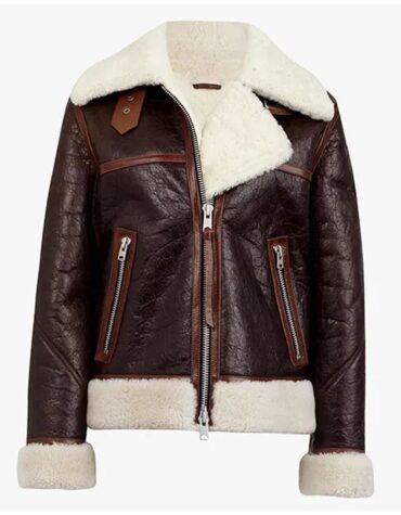 Elinor Choco Brown Shearling Jacket