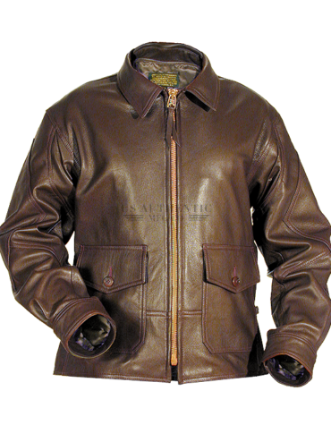 G-8 NAVY LEATHER FLIGHT JACKET