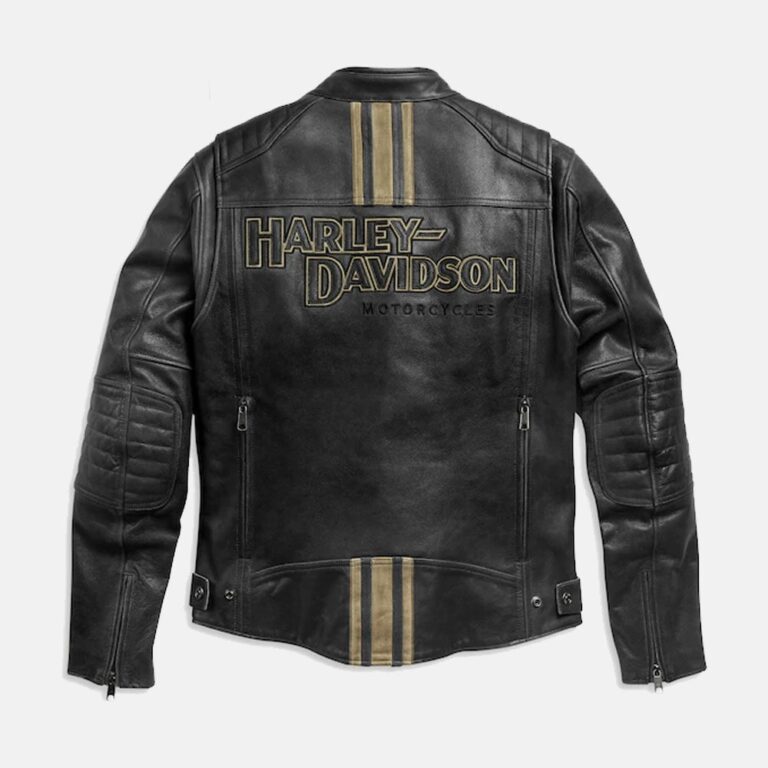 Genuine High Quality Black Harley Davidson Leather Jacket